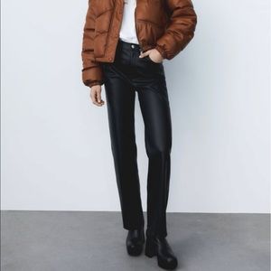 Zara leather pants